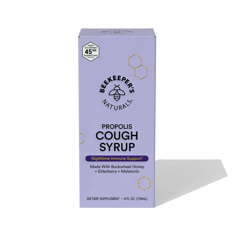 Beekeepers Naturals Nighttime Propolis Cough Syrup - 4 fl oz