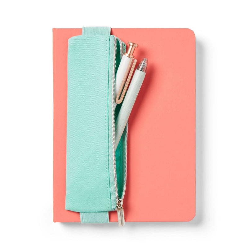 College Ruled Journal with Pouch Coral - up&up: School Supplies, 5x7 Inch, 96 Pages, Hard Cover, FSC Certified
