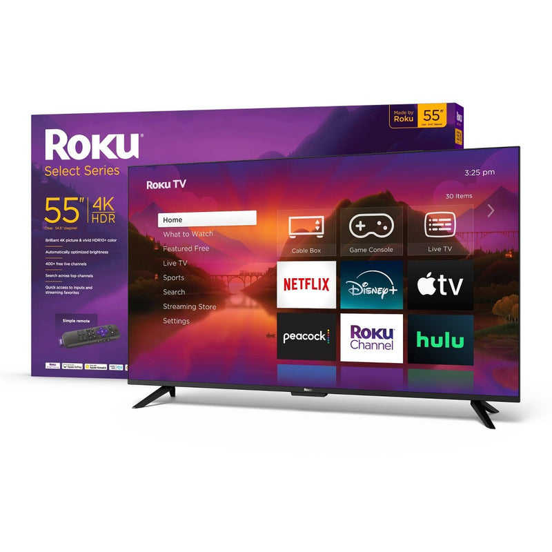 Roku 55" Select Series 4K HDR Smart Roku TV with Roku TV Remote (LOCAL PICKUP ONLY)
