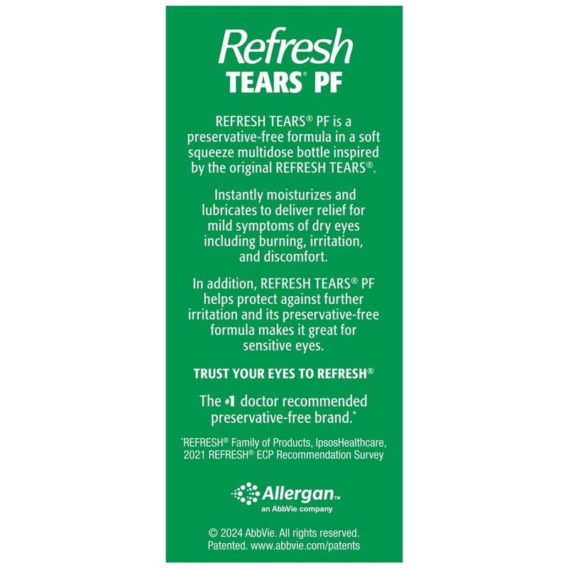 Refresh Tears PF Preservative Free Eye Drops - 0.33 fl oz/10mL
