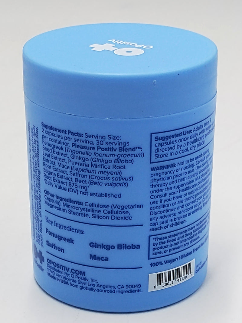 O Positiv MENO Vaginal Moisture Vegan Capsules - 60ct EXP: 08/26