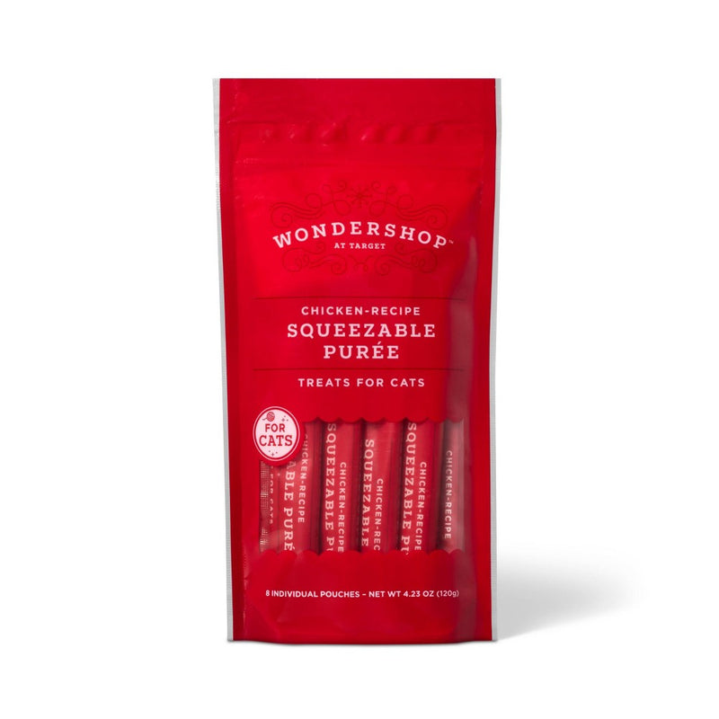 Squeeze Up Chicken Flavor Cat Treats - Wondershop 4.24oz/8ct