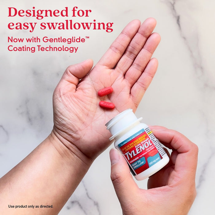 Tylenol Extra Strength Acetaminophen - Easy to Swallow Pain Reliever Caplets - 100 ct