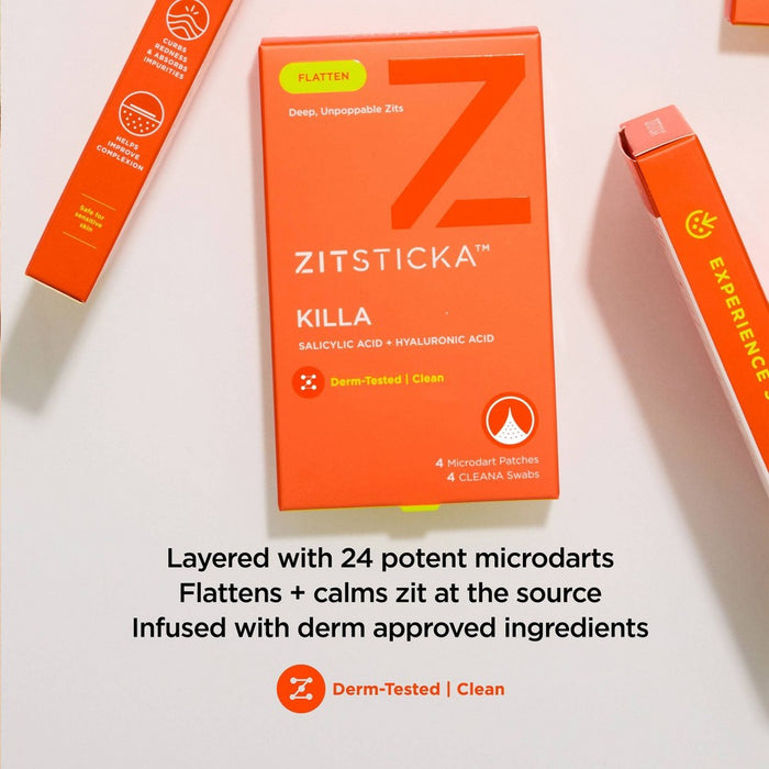 ZitSticka Killa Deep Zit Microdart Acne Pimple Patch - 4pk
