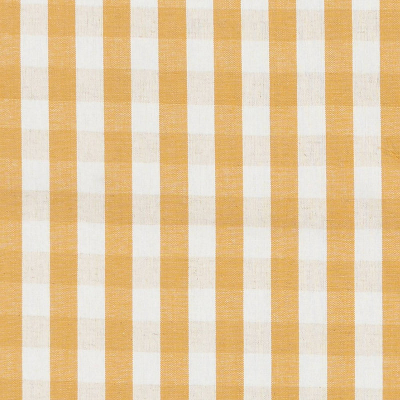 72" x 14" Cotton Gingham Check Table Runner Yellow - Threshold