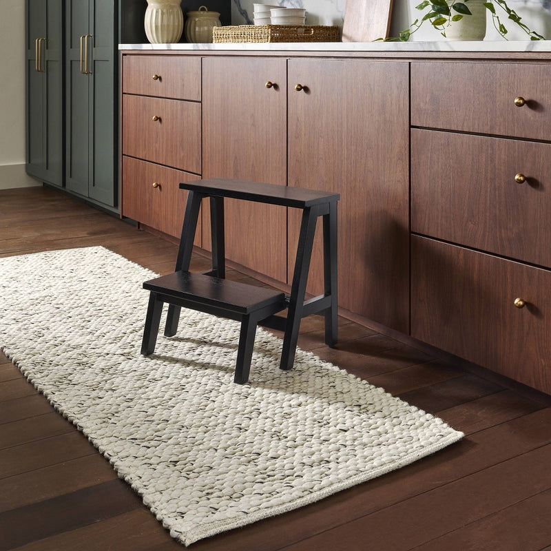 18" Wood Kitchen Step Stool - Black - Hearth & Hand with Magnolia