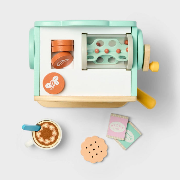 Coffee Shop Play Set - Gigglescape: Pretend Kitchen Accessories, Creative Thinking, 27 Pieces, Ages 3+