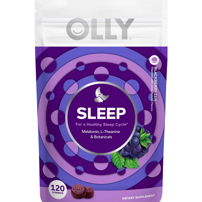 OLLY 3mg Melatonin Sleep Gummies - Blackberry Zen - 120ct