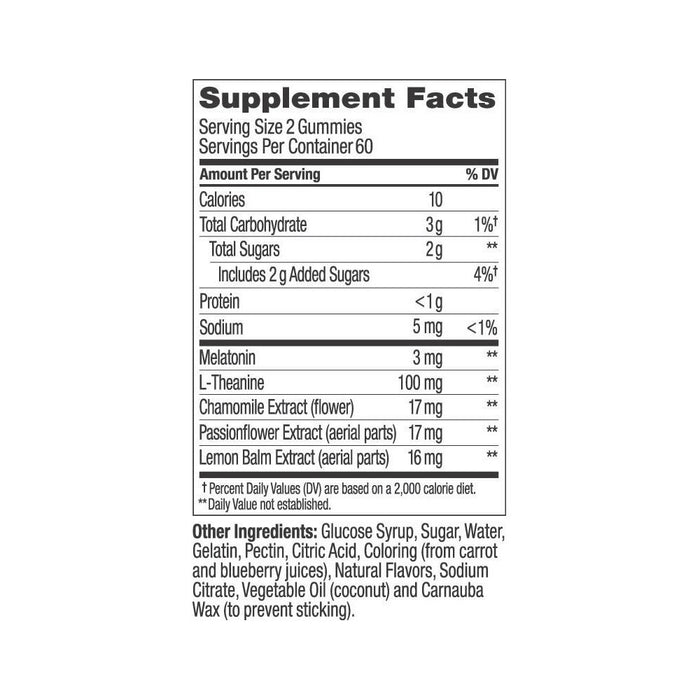 OLLY 3mg Melatonin Sleep Gummies - Blackberry Zen - 120ct