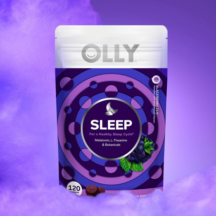 OLLY 3mg Melatonin Sleep Gummies - Blackberry Zen - 120ct