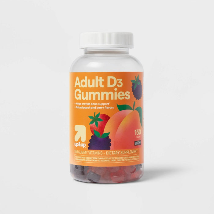 Adult Vitamin D Gummies - Fruit Flavors - 150ct - up&up