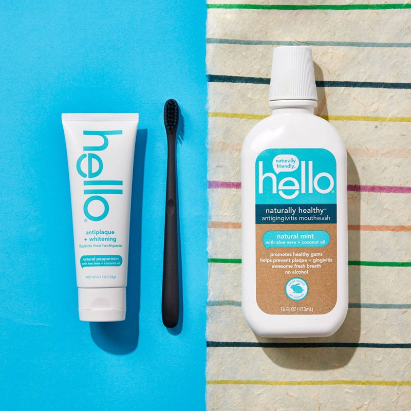 hello Peace Out Plaque Alcohol-Free and Vegan Mouthwash- 16 fl oz