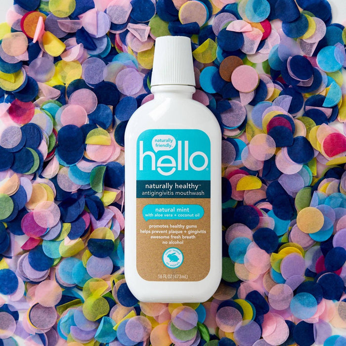 hello Peace Out Plaque Alcohol-Free and Vegan Mouthwash- 16 fl oz