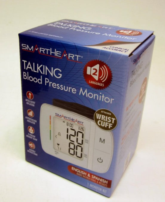 SmartHeart Blood Pressure Monitor | Adult Wrist Cuff