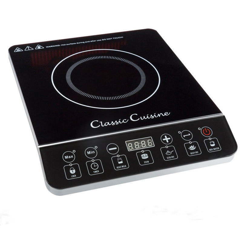 Hastings Home Countertop 1800W Single Burner Induction Cooktop