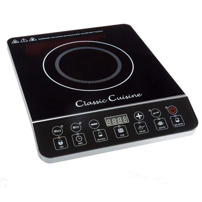 Hastings Home Countertop 1800W Single Burner Induction Cooktop