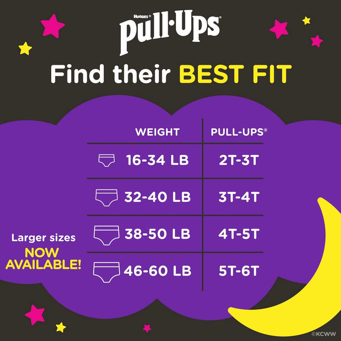 Pull-Ups Night-Time Disposable Training Pants - 4T-5T - Girls' - 52ct
