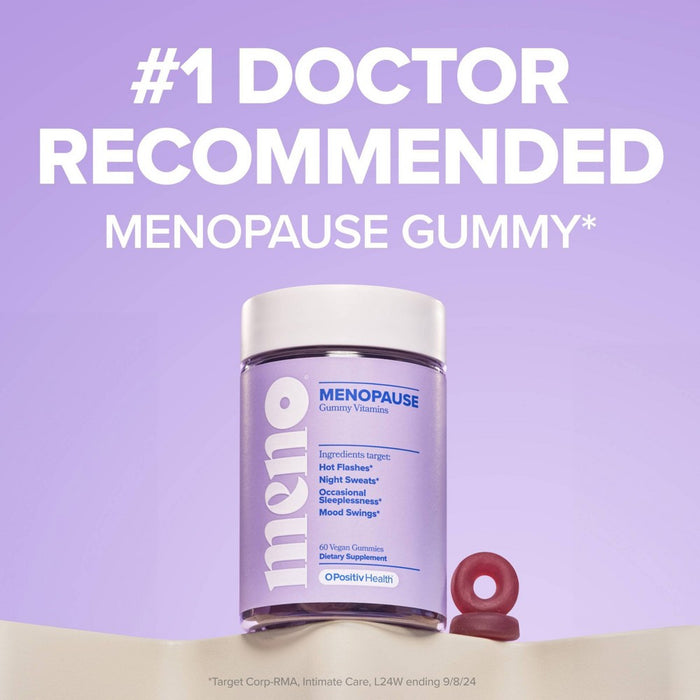 O Positiv MENO Menopause Gummy Vitamins for Women with Black Cohosh & Ashwagandha - 60ct