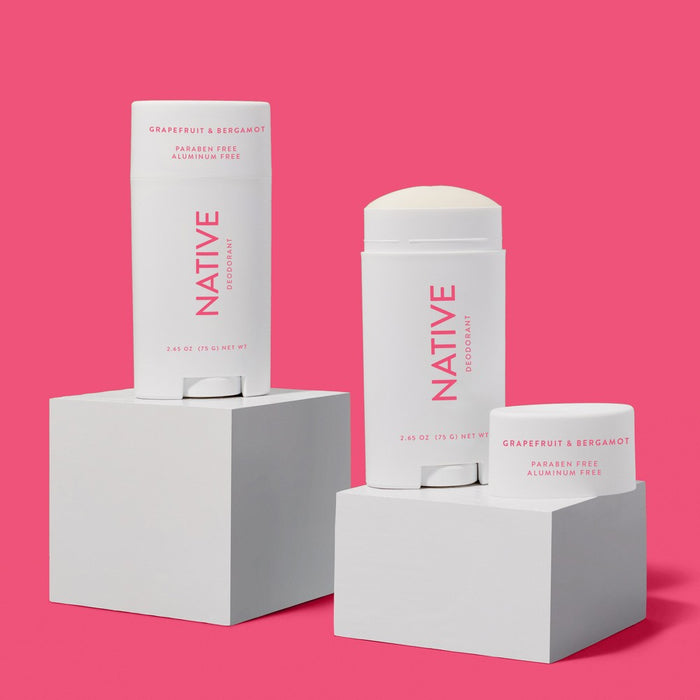 Native Deodorant - Grapefruit & Bergamot - Aluminum Free - 2.65 oz