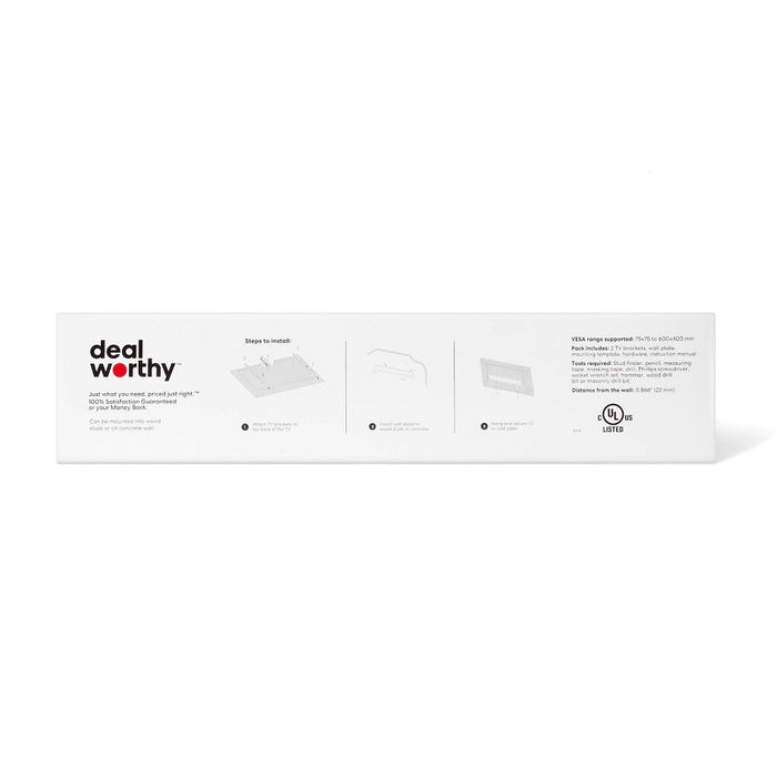 Fixed Low Profile 40" - 90" TV Mount - dealworthy (LOCAL PICKUP ONLY)