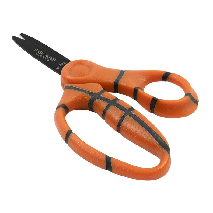 Fiskars 5" Non-Stick Sports Point Kids' Scissors Basketball