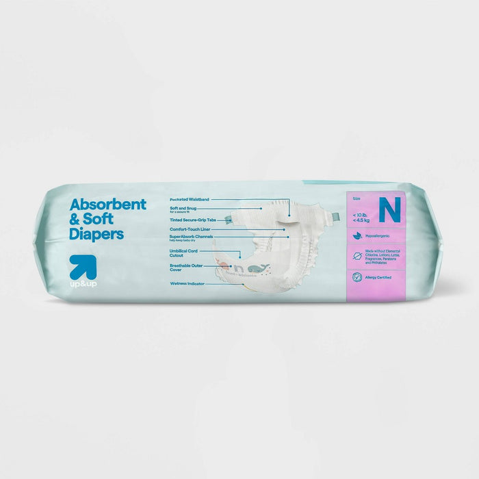 Disposable Diapers - Newborn Size - 34ct - up&up