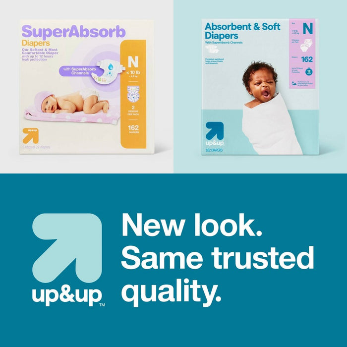 Disposable Diapers - Newborn Size - 34ct - up&up