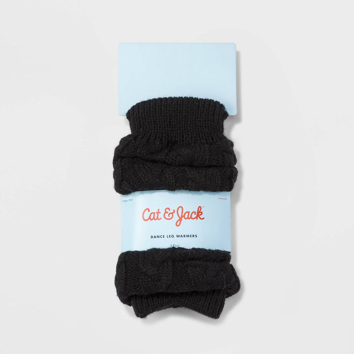 Girls' Dance Leg Warmers - Cat & Jack Black One Size