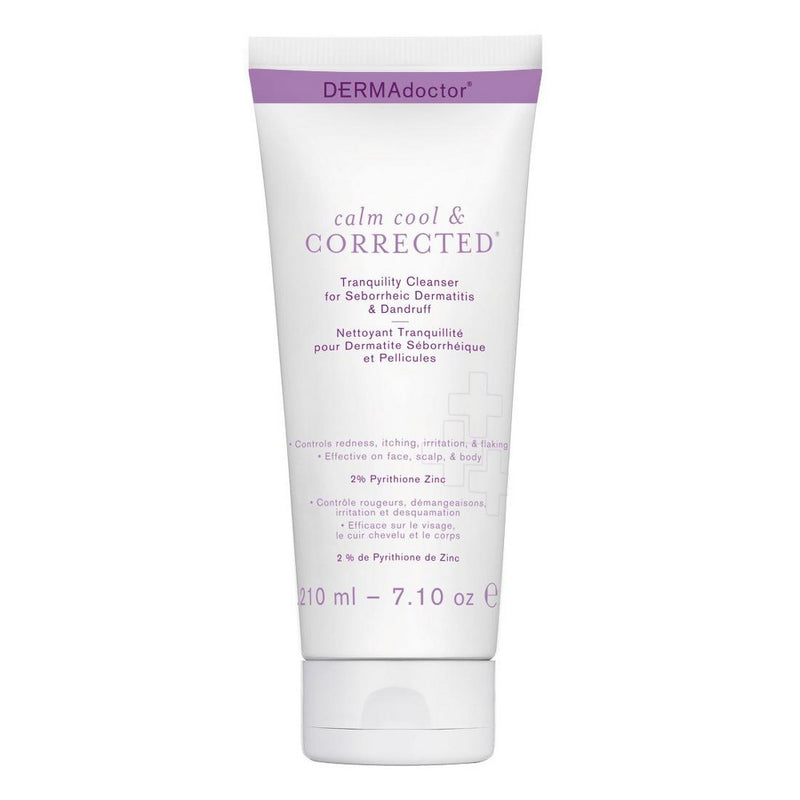 DERMAdoctor Tranquility Cleanser Dermatologist Formulated 2% Pyrithione Zinc for face body & Scalp - 7.10 oz