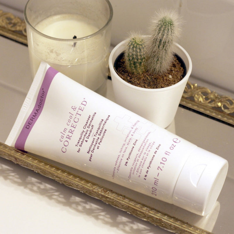 DERMAdoctor Tranquility Cleanser Dermatologist Formulated 2% Pyrithione Zinc for face body & Scalp - 7.10 oz