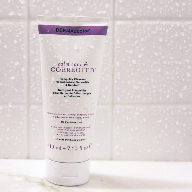 DERMAdoctor Tranquility Cleanser Dermatologist Formulated 2% Pyrithione Zinc for face body & Scalp - 7.10 oz