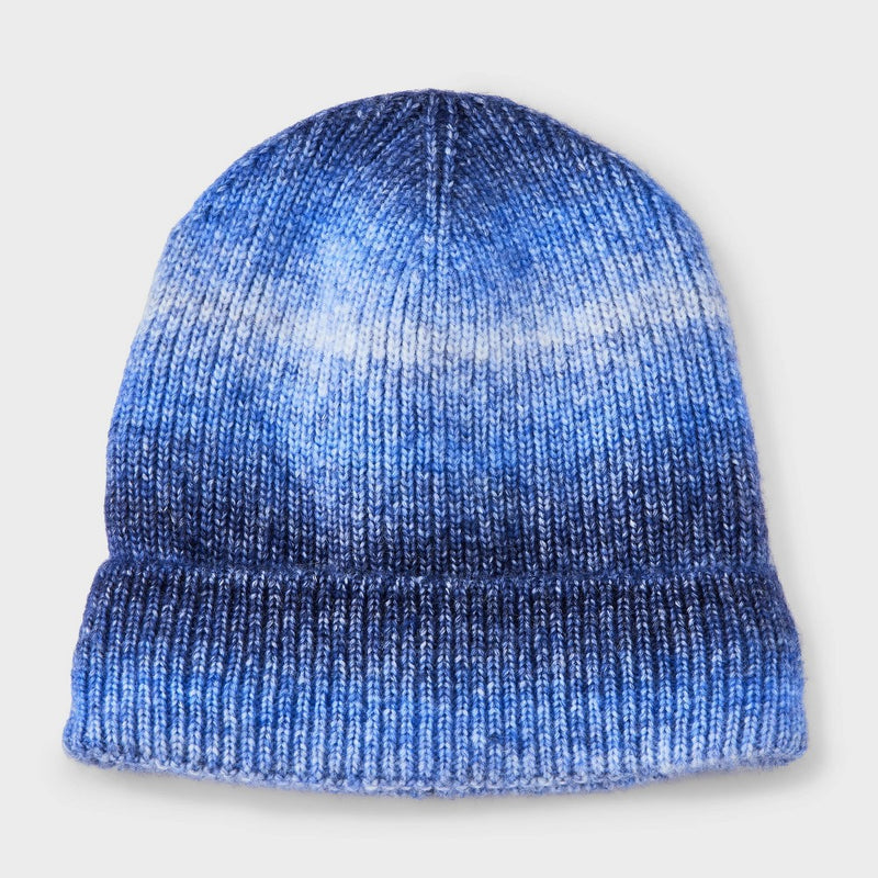 Boys' Ombre Rib Beanie Hat - Cat & Jack Blue