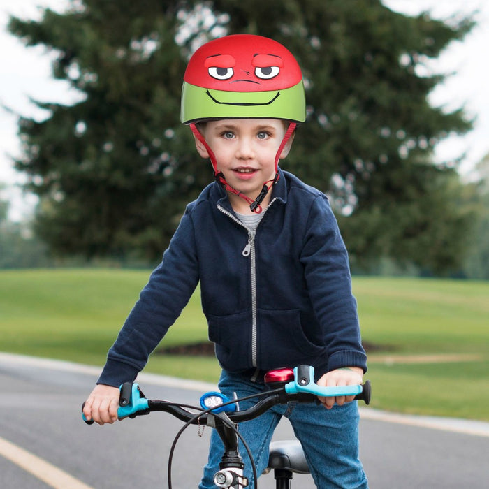 Teenage Mutant Ninja Raphael Helmet for Kids Adjustable Fit Ages 3+