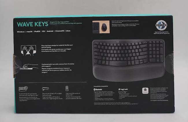 Logitech Wave Keys Bluetooth Keyboard - Black