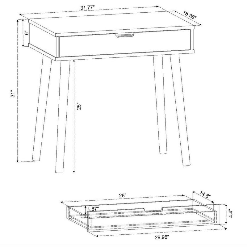 Modern Kids' Desk White - Pillowfort (LOCAL PICKUP ONLY)