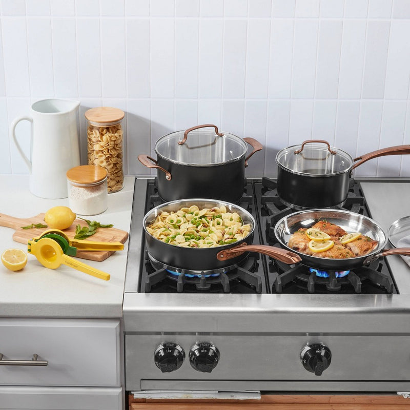 Cuisinart Dual Lemon and Lime Press: Aluminum Citrus Press, Dishwasher-Safe, Hand Wash, Yellow & Green, Juice Extractor