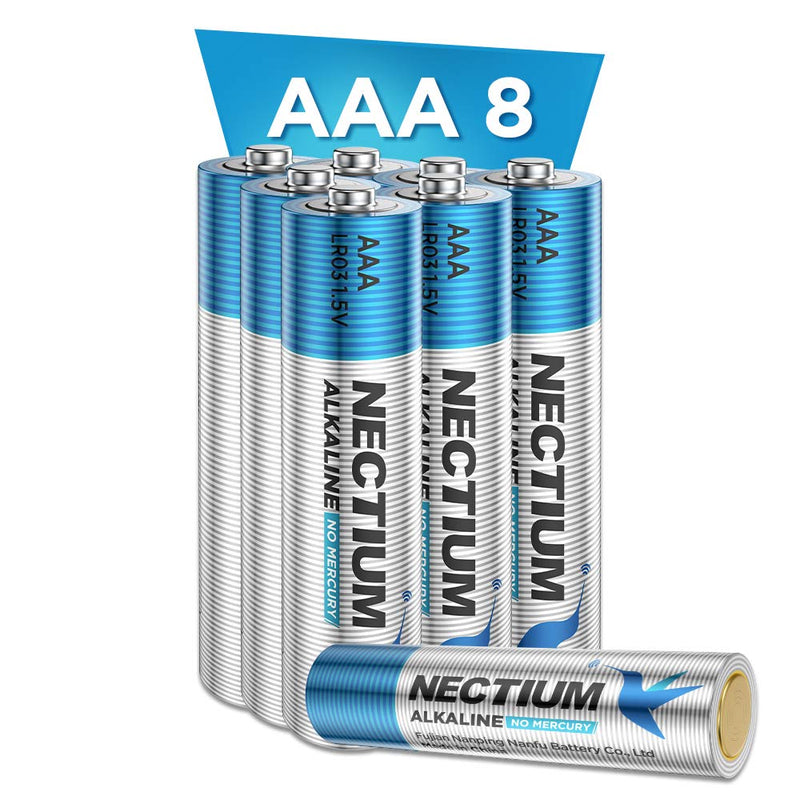 NECTIUM Superior Performance AAA Alkaline Pure-Gold-Bottom Iot Batteries (48 Count), Ultra Power, Long Lasting For Iot Devices And Smart Lock