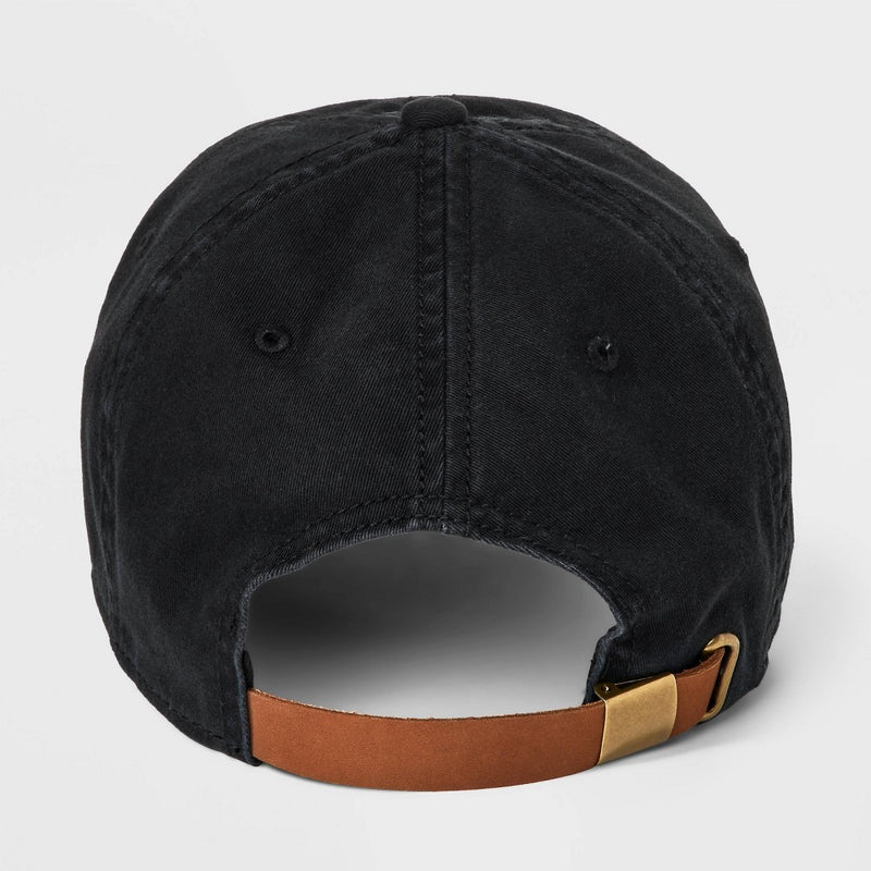Men's Cotton Washed Baseball Hat - Goodfellow & Co Black