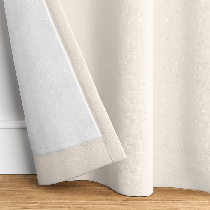 50"x84" Blackout Velvet Window Curtain Panel Cream - Threshold