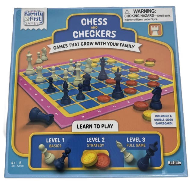 Family First Games Checkers & Chess Game