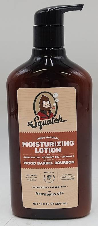 DR. SQUATCH Hand Lotion - Wood Barrel Bourbon - 10oz