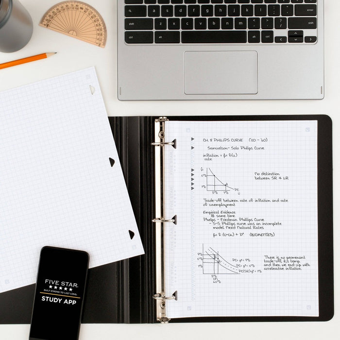 Five Star 80ct Graph Ruled Reinforced Filler Paper