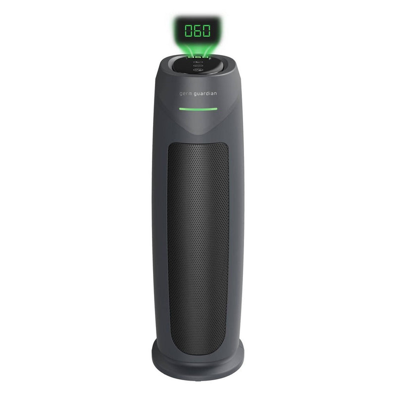 Germ Guardian Intelligent 22in Tower Air Purifier HEPA Filter UV-C Intellisense with AQI: UV Light Sanitizer, 500-800 sq. ft. Coverage (LOCAL PICKUP ONLY)