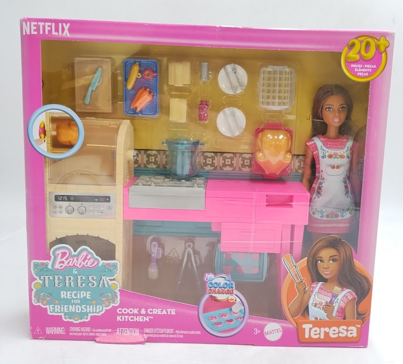 Barbie and Teresa Recipe for Friendship Doll and Kitchen Playset