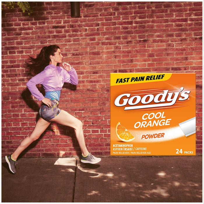 Goody's Extra Strength Headache and Pain Relief Powder - Acetaminophen - Cool Orange - 24ct