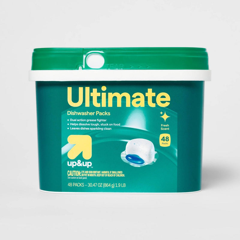 Ultimate Dishwasher Detergent Packs - 48ct - up&up