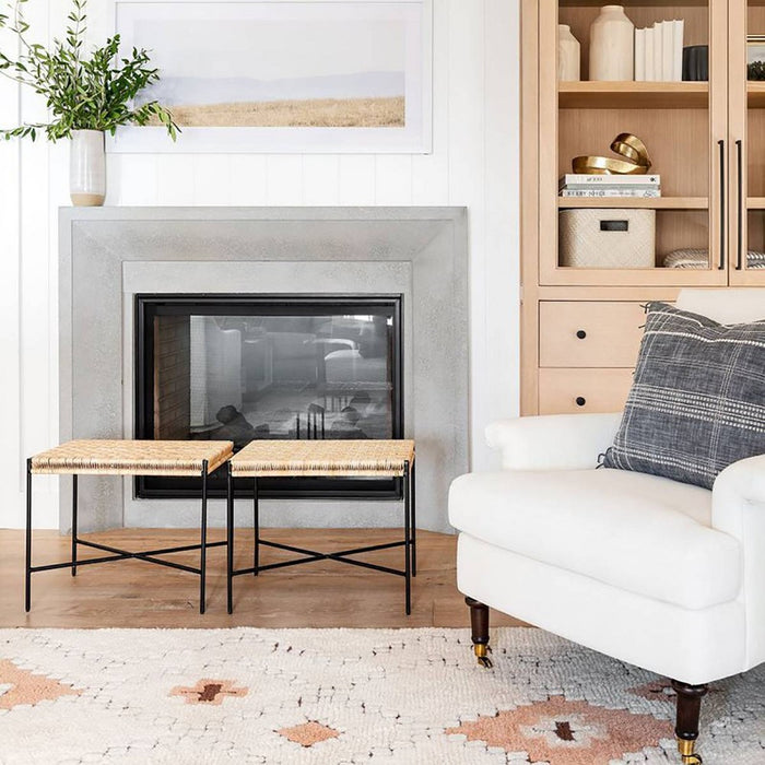 Mercer Rolled Upholstered Armchair with Casters Cream - Threshold designed with Studio McGee (LOCAL PICKUP ONLY)