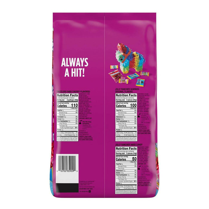 Jolly Rancher and Twizzlers Assorted Fruit Flavored Party Bag Candy - 43.03oz