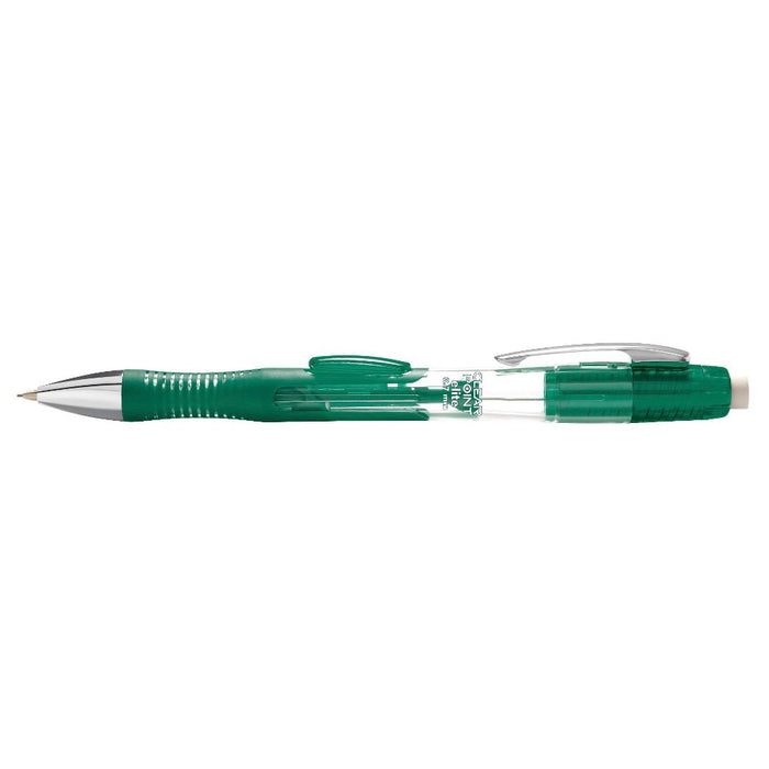 Paper Mate Clear Point Elite 2pk #2 Mechanical Pencils with Eraser & Refill 0.7mm Blue/Green