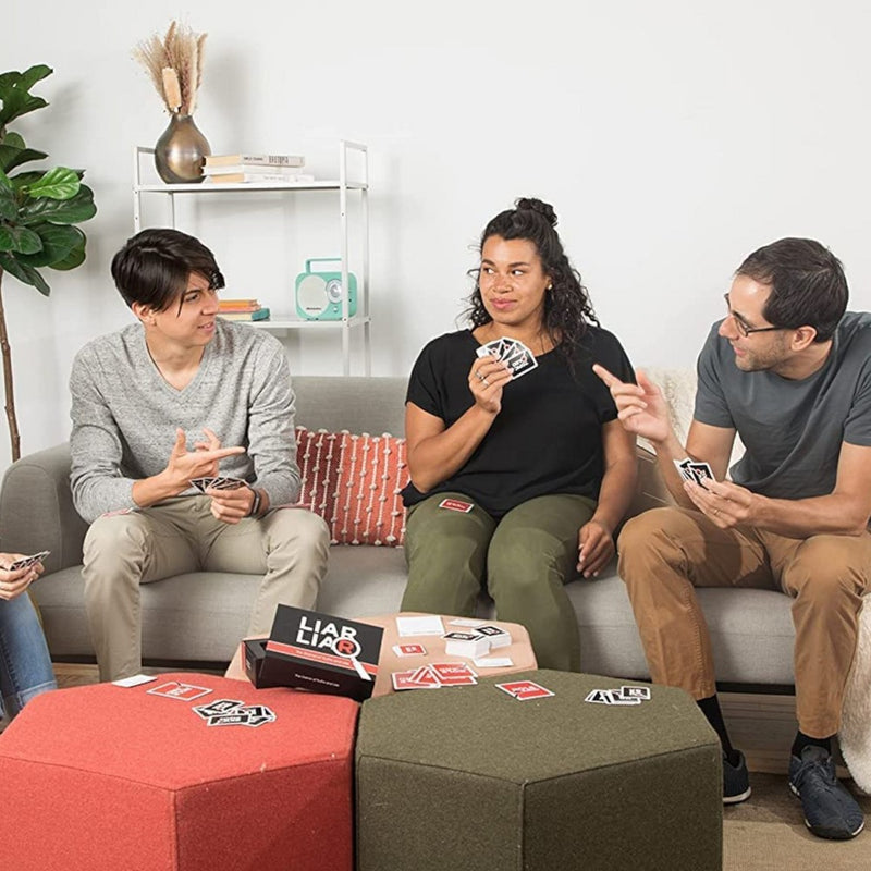 LIAR LIAR - The Game of Truths and Lies - Family Friendly Party Games - Card Game for All Ages - Adults, Teens, and Kids